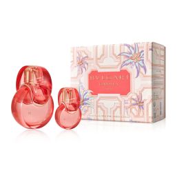 BVLGARI OMNIA CORAL 2 PCS SET FOR WOMEN: 3.4 EAU DE TOILETTE SPRAY + 0.5 EAU DE TOILETTE SPRAY