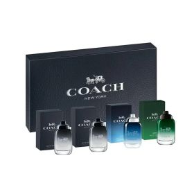 COACH 4 X 4.5 ML MINI SET FOR MEN: 2 X COACH EAU DE TOILETTE + BLUE EAU DE TOILETTE + GREEN EAU DE TOILETTE