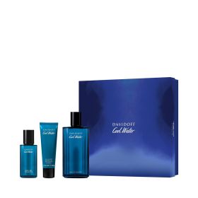 COOLWATER 3 PCS SET FOR MEN: 2.5 EAU DE TOILETTE SPRAY + 0.5 EAU DE TOILETTE SPRAY + 1.6 SHOWER GEL