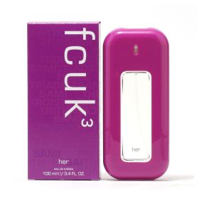 FCUK # 3 3.4 EAU DE TOILETTE SPRAY FOR WOMEN.