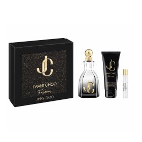 JIMMY CHOO I WANT CHOO FOREVER 3 PCS SET FOR WOMEN: 3.3 EAU DE PARFUM SPRAY + 0.25 EAU DE PARFUM SPRAY + 3.3 BODY LOTION