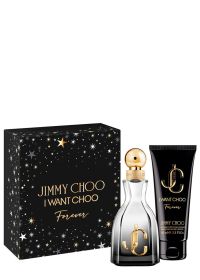 JIMMY CHOO I WANT CHOO FOREVER 2 PCS SET: 2 OZ EAU DE PARFUM SPRAY + 3.3 PERFUMED BODY LOTION