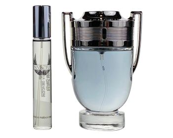 PACO RABANNE INVICTUS 2 PCS SET FOR MEN: 3.4 EAU DE TOILETTE SPRAY + 0.68 EAU DE TOILETTE SPRAY