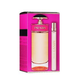 PRADA CANDY 2 PCS SET FOR WOMEN: 2.7 EAU DE PARFUM SPRAY + 0.34 EAU DE PARFUM SPRAY