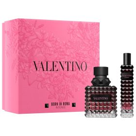 VALENTINO DONNA BORN IN ROMA INTENSE 2 PCS SET: 1.7 EAU DE PARFUM INTENSE SPRAY + 0.5 EAU DE PARFUM INTENSE SPRAY