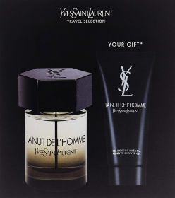 YSL LA NUIT DE L'HOMME 2 PCS SET: 3.3 EAU DE TOILETTE SPRAY + 1.6 SHOWER GEL