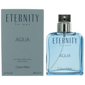 Eternity Aqua by Calvin Klein, 6.7 oz Eau De Toilette Spray for Men