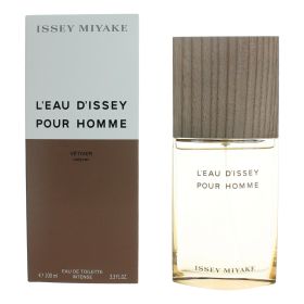 L'Eau D'Issey Pour Homme Vetiver by Issey Miyake, 3.3 oz Eau De Toilette Intense Spray for Men