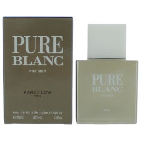 Pure Blanc by Karen Low, 3.4 oz Eau De Toilette Spray for Men