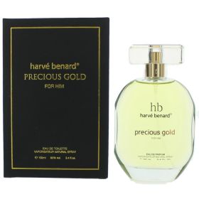 Precious Gold by Harve Bernard, 3.4 oz Eau De Toilette Spray for Men