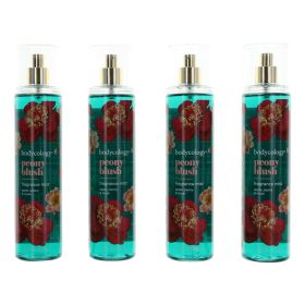 Peony Blush by Bodycology, 4 Pack 8 oz Fragrance Mist for Women