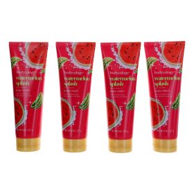 Watermelon Splash by Bodycology, 4 Pack 8 oz Moisturizing Body Cream for Women