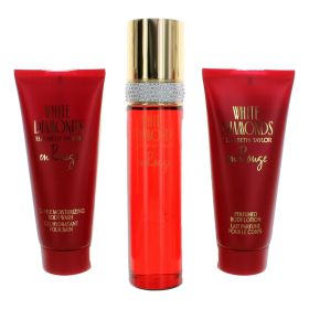 White Diamonds En Rouge by Elizabeth Taylor, 3 Piece Gift Set for Women