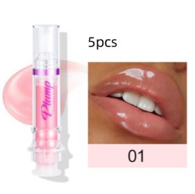 New Tube Lip Rich Lip Color Slightly Spicy Lip Honey Lip Glass Mirror Face Lip Mirror Liquid Lipstick (Option: 1color5pcs)